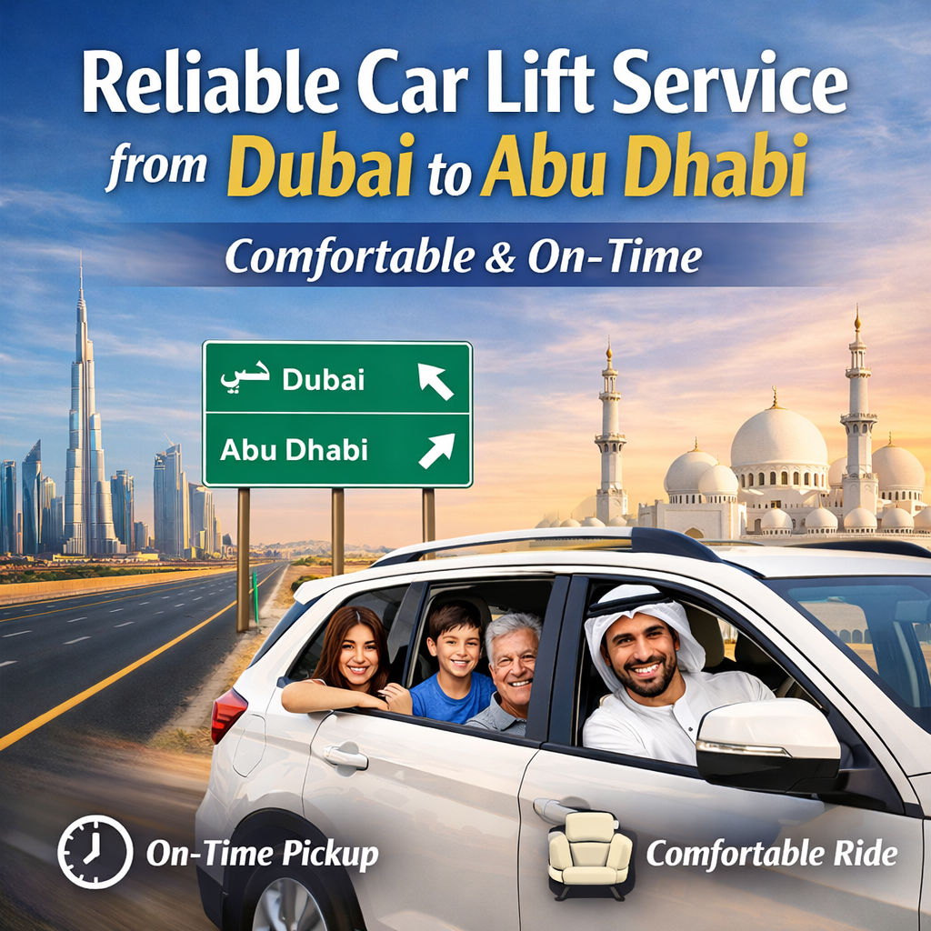 Car Lift Service Dubai to Abu Dhabi
