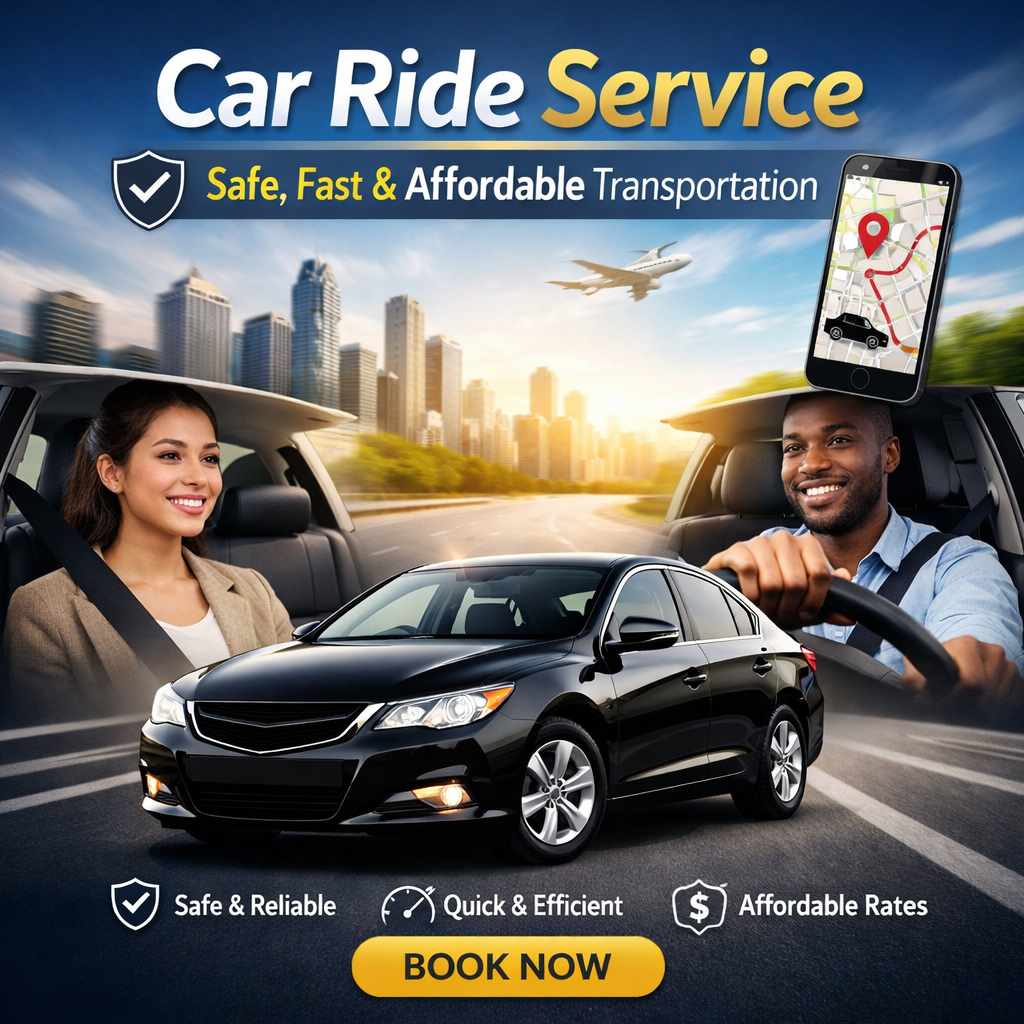 image for Car Ride Service – Safe, Fast & Affordable TransportationCar Ride Service – Safe, Fast & Affordable Transportation