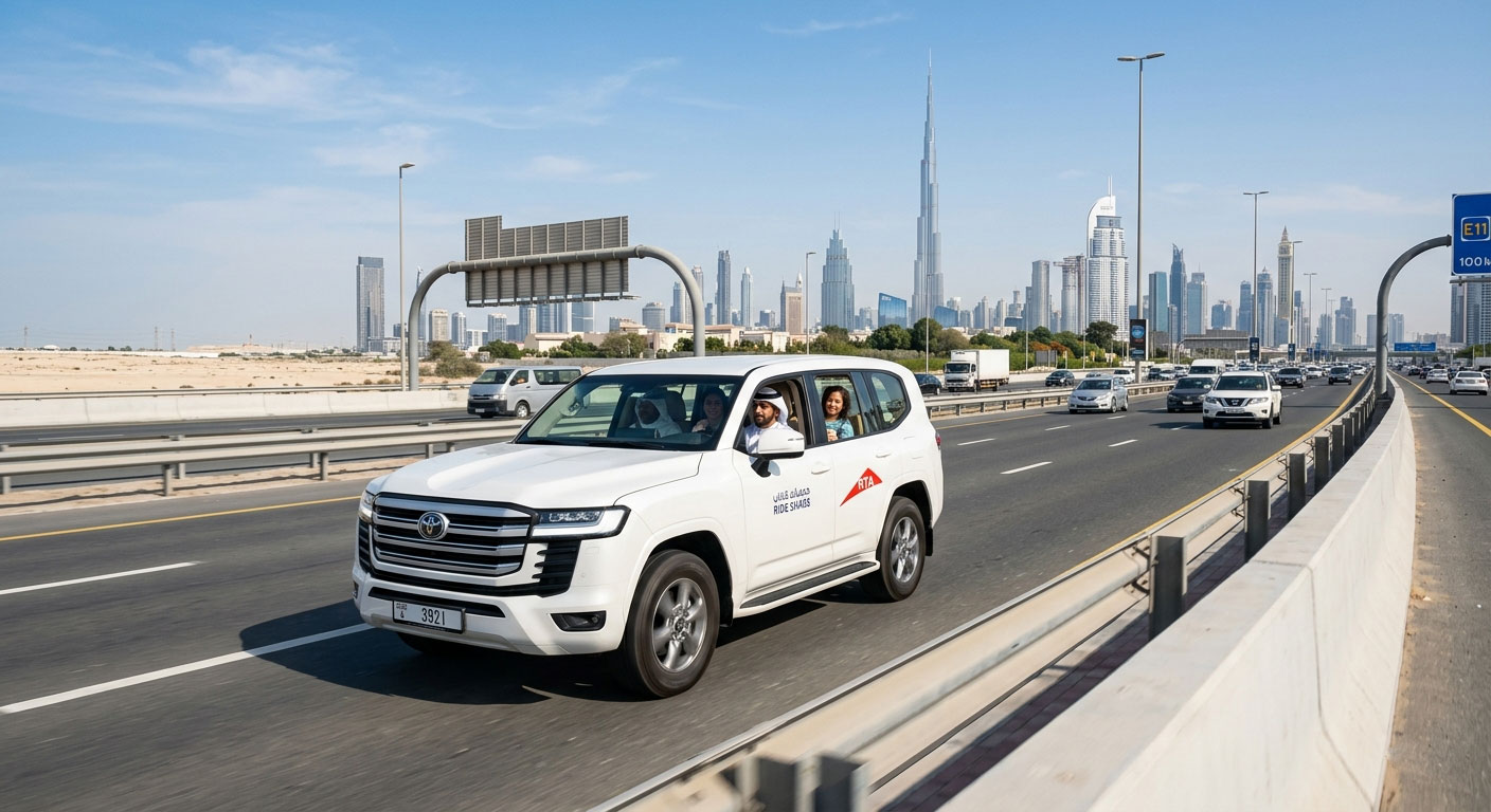 Monthly Ride Sharing Dubai to AbuDhabi – Reliable Pick and Drop