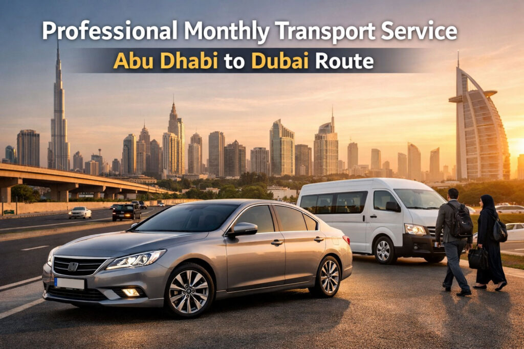 Professional Monthly Transport Service AbuDhabi to Dubai Route