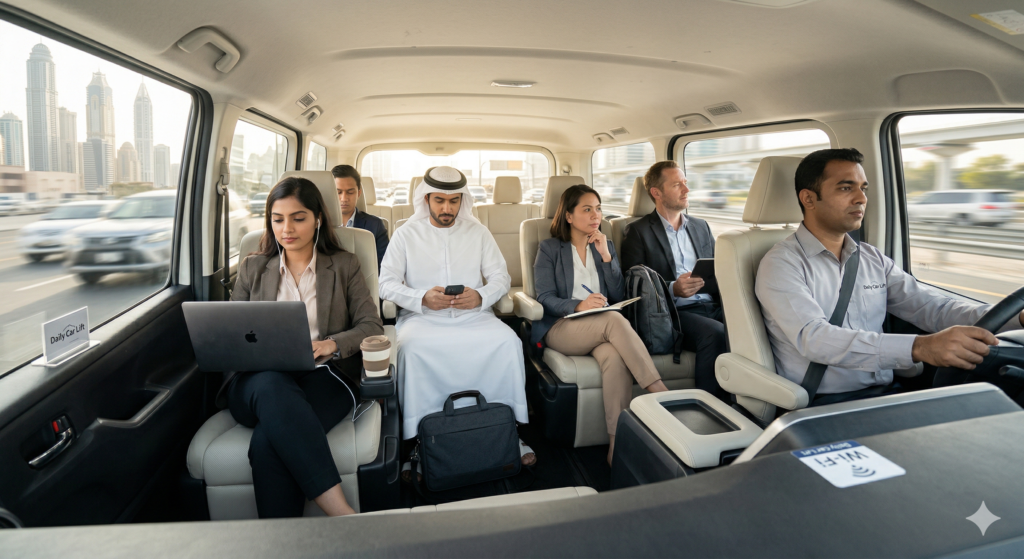 Daily Car Lift Dubai to Abu Dhabi for Office Workers