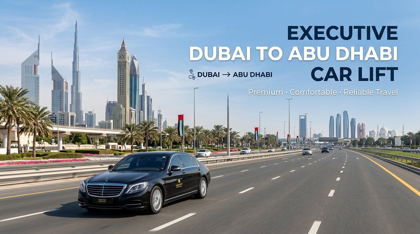 Executive Dubai to Abu Dhabi Car Lift Service