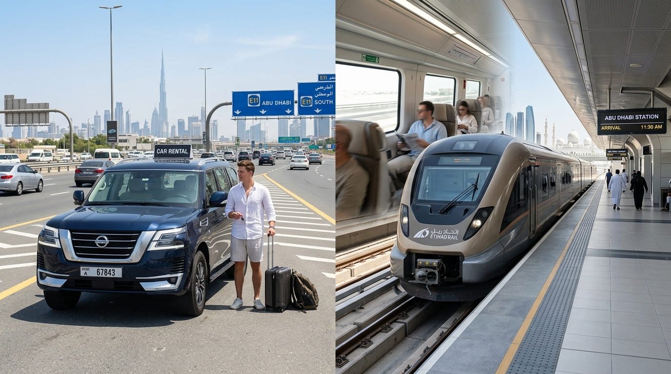 car lift vs Etihad Rail Dubai to Abu Dhabi