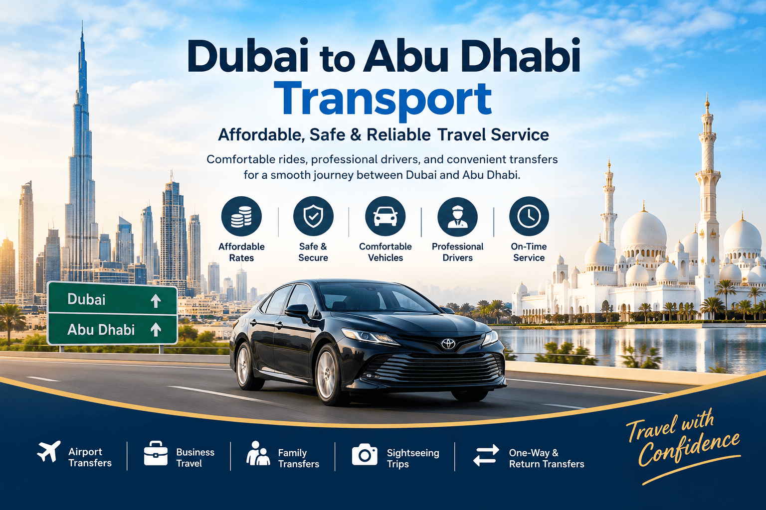 Dubai to Abu Dhabi transport